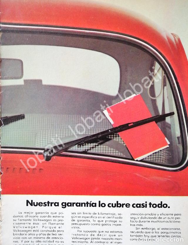 Collectionnisme d'affiches: CARTEL ANTIGUO ORIGINAL DE AUTOS VOLKSWAGEN VOCHO 1971 /673