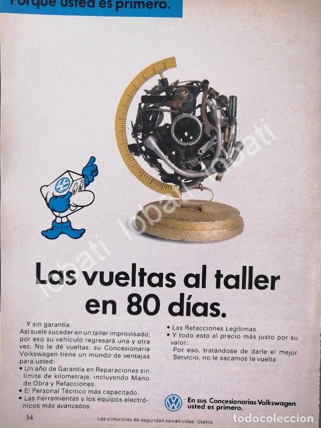 Collectionnisme d'affiches: CARTEL ANTIGUO ORIGINAL DE AUTOS VOLKSWAGEN 1968 /677