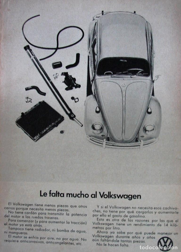 Collectionnisme d'affiches: CARTEL ANTIGUO ORIGINAL DE AUTOS VOLKSWAGEN VOCHO 1969 /690