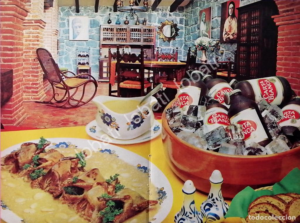 Collectionnisme d'affiches: CARTEL ANTIGUO ORIGINAL DE AFICHE PROMOCIONAL CERVEZA CARTA BLANCA QUITAPON 1969 /192