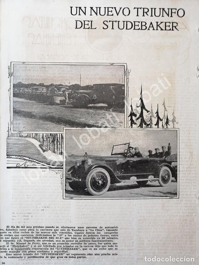 Collectionnisme d'affiches: CARTEL ANTIGUO ORIGINAL DE AUTOS STUDEBAKER BIG SIX 1922 /361