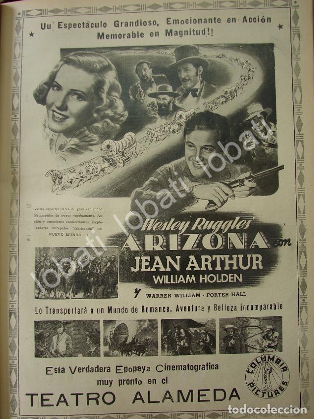 Collectionnisme d'affiches: CARTEL ANTIGUO ORIGINAL DE AFICHE DE LA PELICULA. ARIZONA 1941 /N71 RARO
