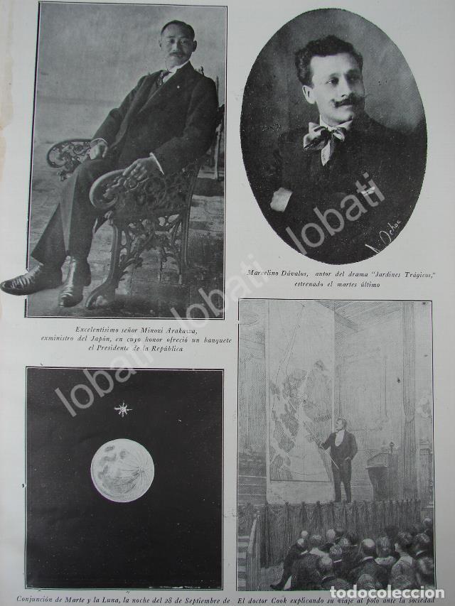 Collectionnisme d'affiches: CARTEL ANTIGUO ORIGINAL DE EL DRAMATURGO MARCELINO DAVALOS Y OTROS 1909 / TEATRO