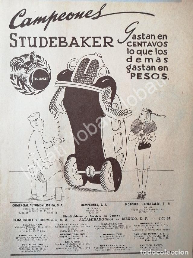 Collectionnisme d'affiches: CARTEL ANTIGUO ORIGINAL DE AUTOS STUDEBAKER 1948 /395