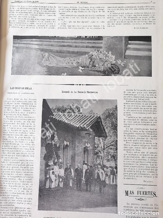 Collectionnisme d'affiches: CARTEL ANTIGUO ORIGINAL DE PORFIRIO DIAZ EN CASA DE MAXIMILIANO, CUENAVACA. Y MAS NOTAS /ASM