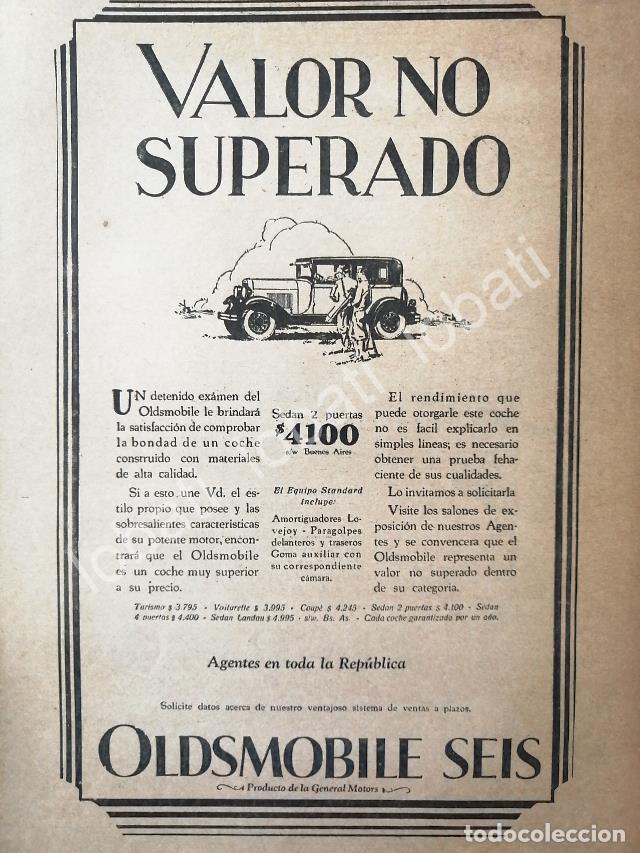 Collectionnisme d'affiches: CARTEL ANTIGUO ORIGINAL DE AUTOS OLDSMOBILE SEIS 1931 /404