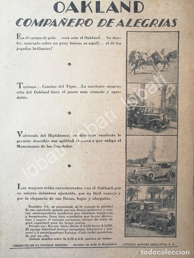 Collectionnisme d'affiches: CARTEL ANTIGUO ORIGINAL DE AUTOS OAKLAND 1931 /405