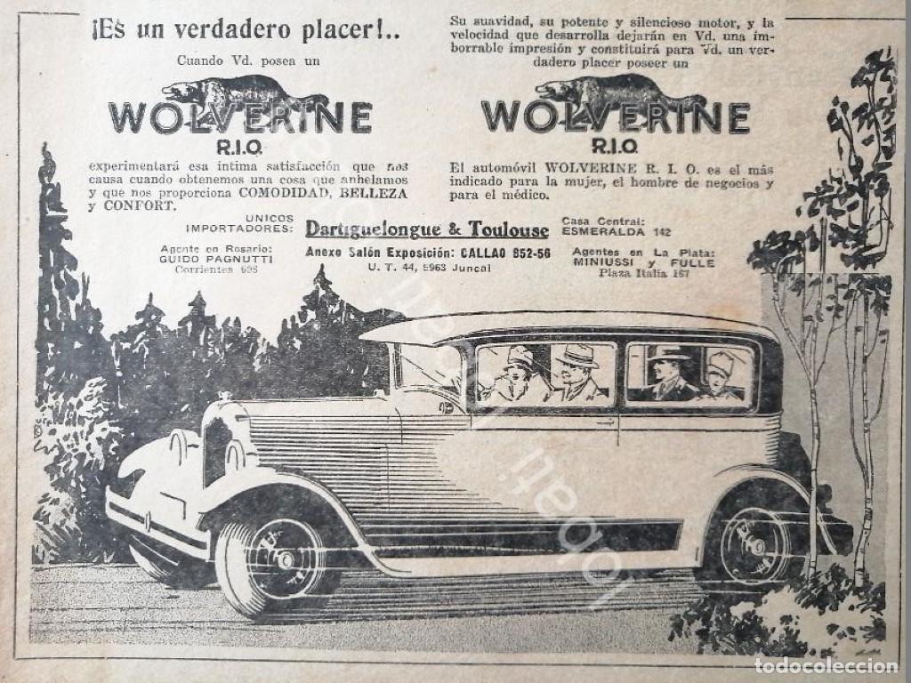 Collectionnisme d'affiches: CARTEL ANTIGUO ORIGINAL DE AUTOS REO BROUGHAM WOLVERINE 1929 /410 MUY RARO