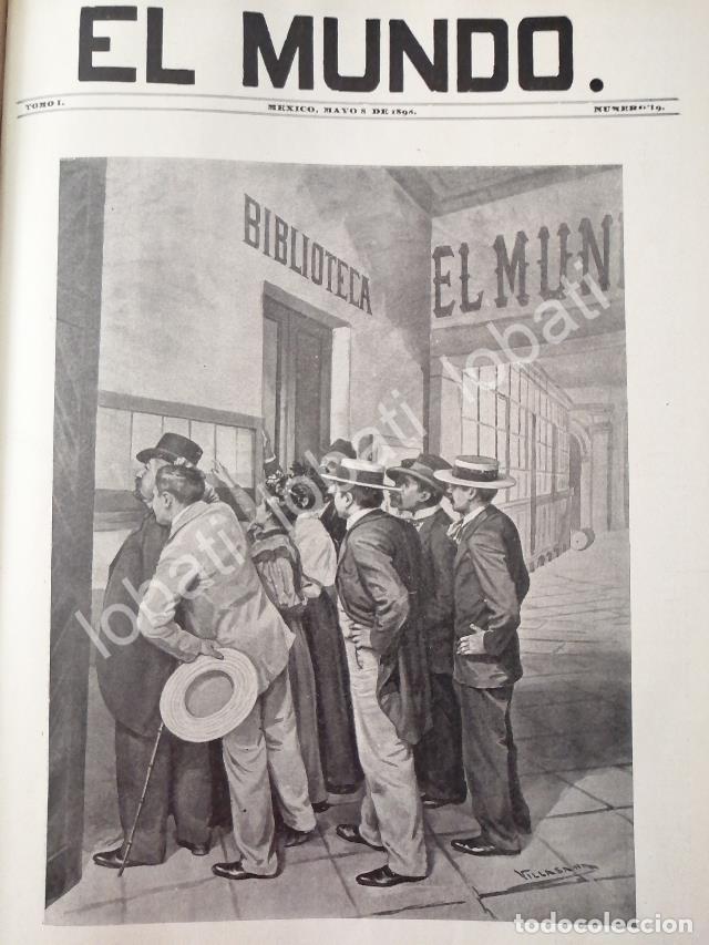 Sammeln von Plakaten: PORTADA ANTIGUA ORIGINAL 1898 LEYENDO TELEGRAMAS. POR: JOSE MARIA VILLASANA