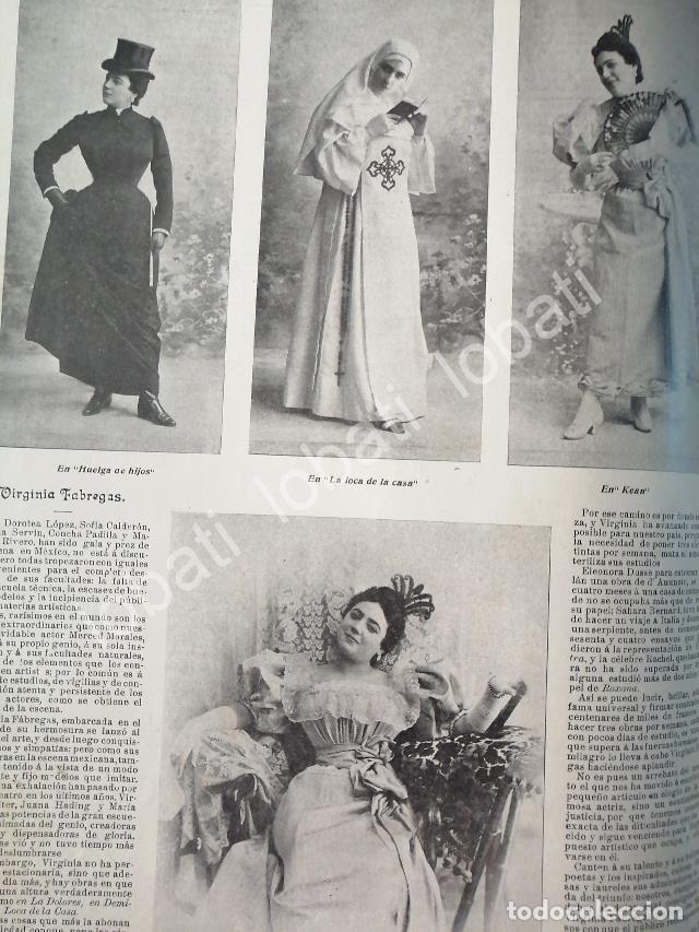 Sammeln von Plakaten: CARTEL ANTIGUO ORIGINAL DE VIRGINIA FABREGAS Y OTRAS NOTAS 1898 / FEP. TEATRO