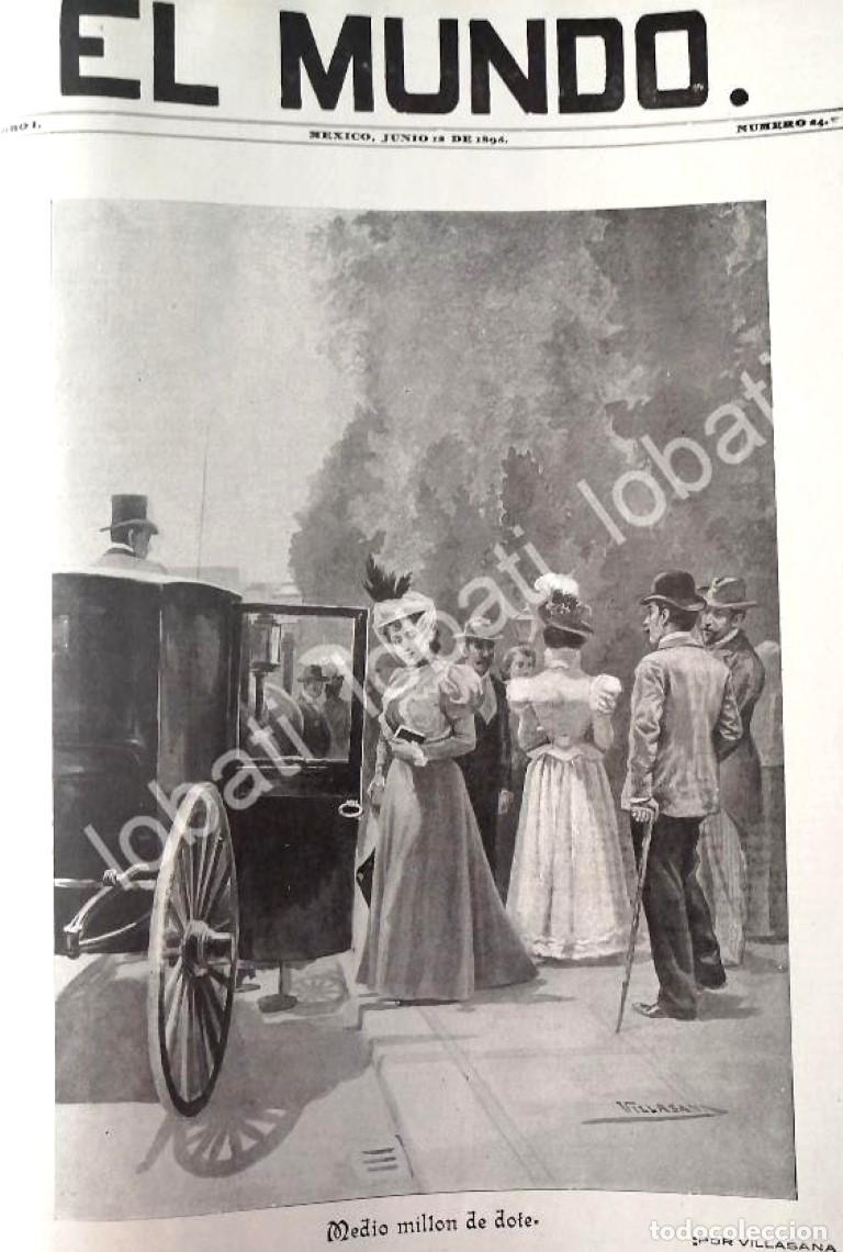 Sammeln von Plakaten: PORTADA ANTIGUA ORIGINAL 1898. MEDIO MILLON DE DOTE. POR: JOSE MARIA VILLASANA