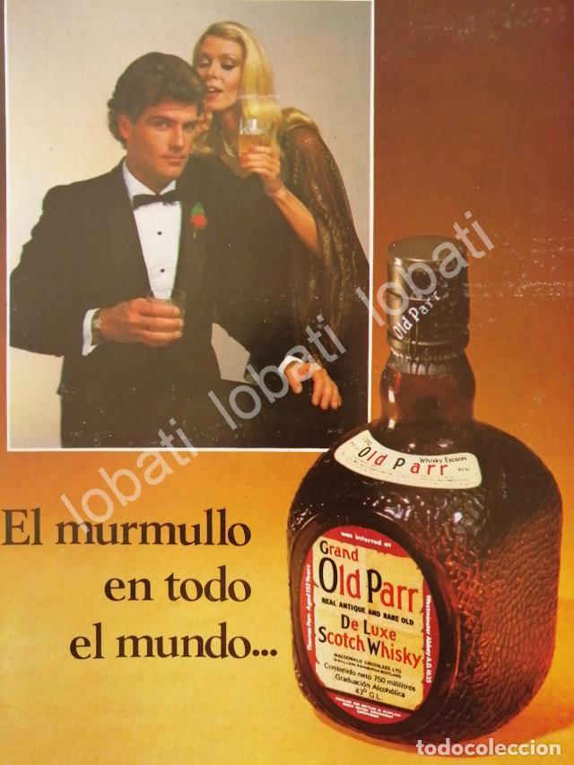 Sammeln von Plakaten: CARTEL ANTIGUO ORIGINAL DE VINOS. WHISKY OLD PARR 1976 /556