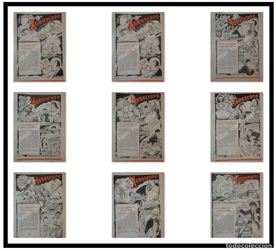 Sammeln von Plakaten: CARTEL ANTIGUO ORIGINAL DE 12 HOROSCOPOS DE 1943 ENERO/DICIEMBRE POR: LEONEL GARCIA