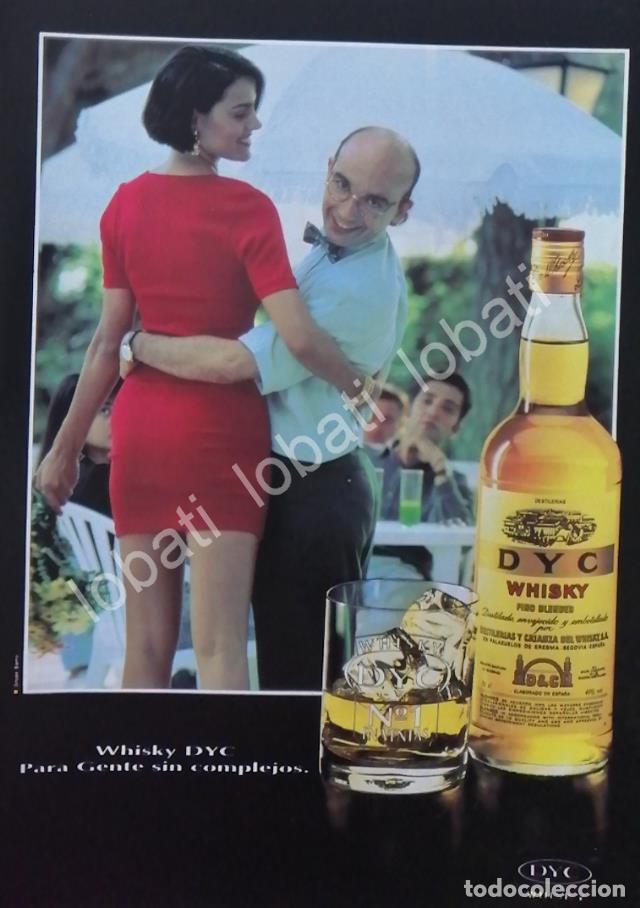 Sammeln von Plakaten: CARTEL ANTIGUO ORIGINAL DE VINOS. WHISKY DYC 1980s /576