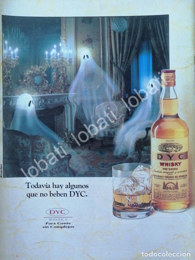 Sammeln von Plakaten: CARTEL ANTIGUO ORIGINAL DE VINOS. WHISKY DYC 1980s /575