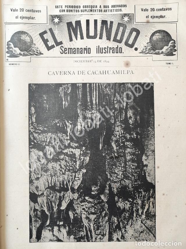 Sammeln von Plakaten: CARTEL ANTIGUO ORIGINAL DE LAS GRUTAS DE CACAHUAMILPA 1894 / LDM