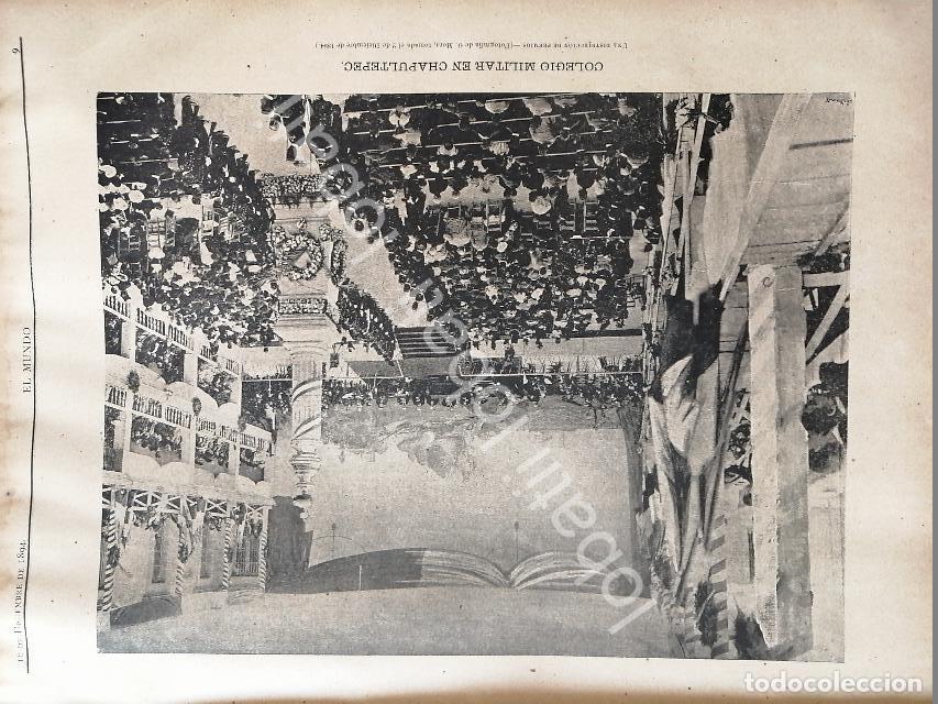 Sammeln von Plakaten: CARTEL ANTIGUO ORIGINAL DE CONDECORACIONES COLEGIO MILITAR CHAPULTEPEC 1894 / MLT FOTO DE OCTAVIANO