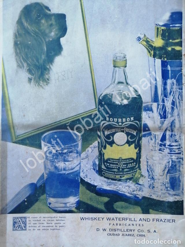 Sammeln von Plakaten: CARTEL ANTIGUO ORIGINAL DE VINOS. BOURBON WATERFILL & FRAZER 1920s /586 SUPER RARO