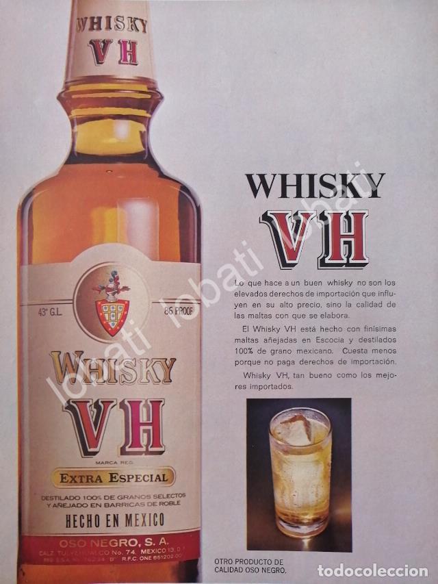 Sammeln von Plakaten: CARTEL ANTIGUO ORIGINAL DE VINOS. WHISKY VH 1969 /599