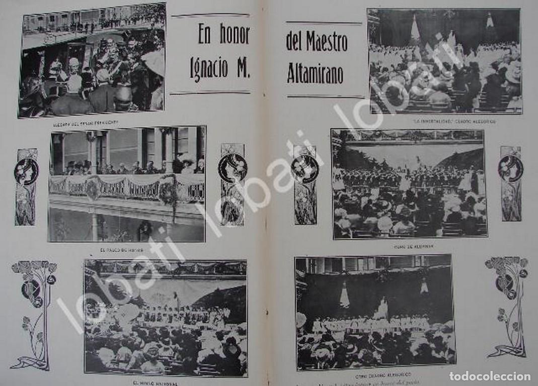 Collectionnisme d'affiches: CARTEL ANTIGUO ORIGINAL DE PORFIRIO DIAZ EN HOMENAJE A MANUEL ALTAMIRANO 1910 / PLT