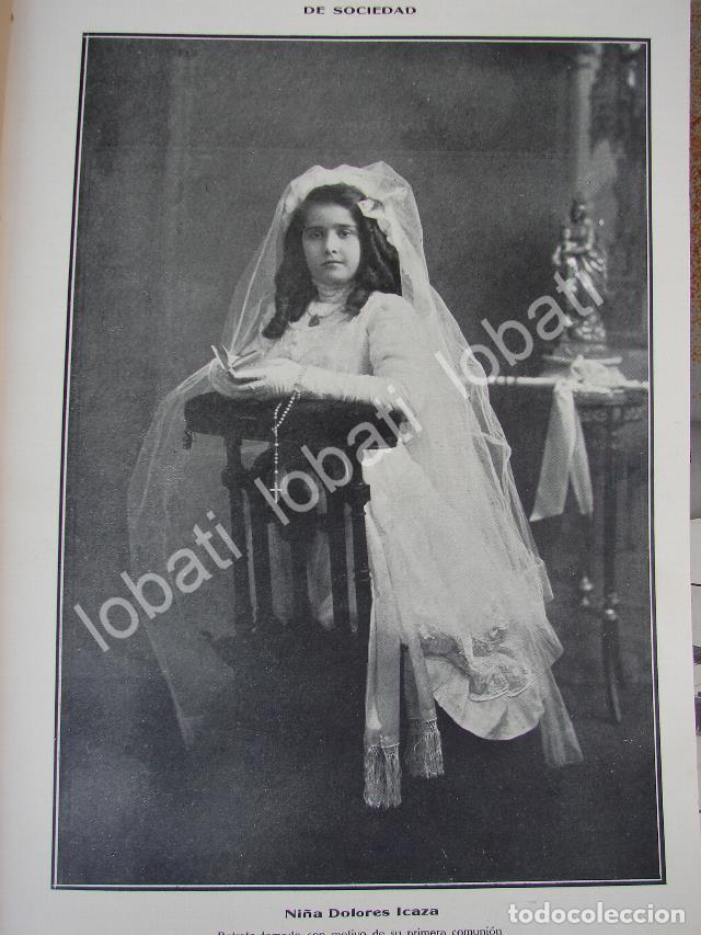 Collectionnisme d'affiches: CARTEL ANTIGUO ORIGINAL DE DOLORES ICAZA 1910 PRIMERA COMUNION /ASM