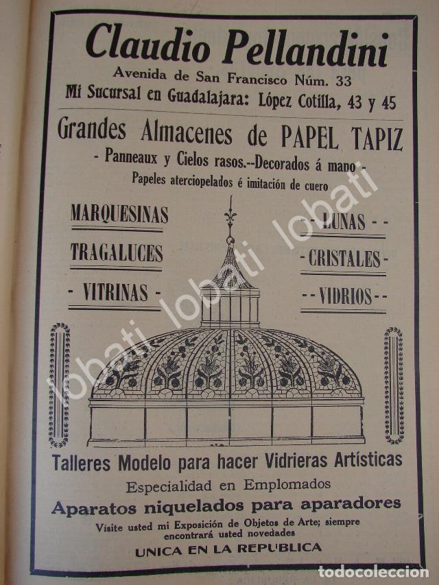 Collectionnisme d'affiches: CARTEL ANTIGUO ORIGINAL DE TIENDA DE DECORACION CLAUDIO PELLANDINI 1910 /687