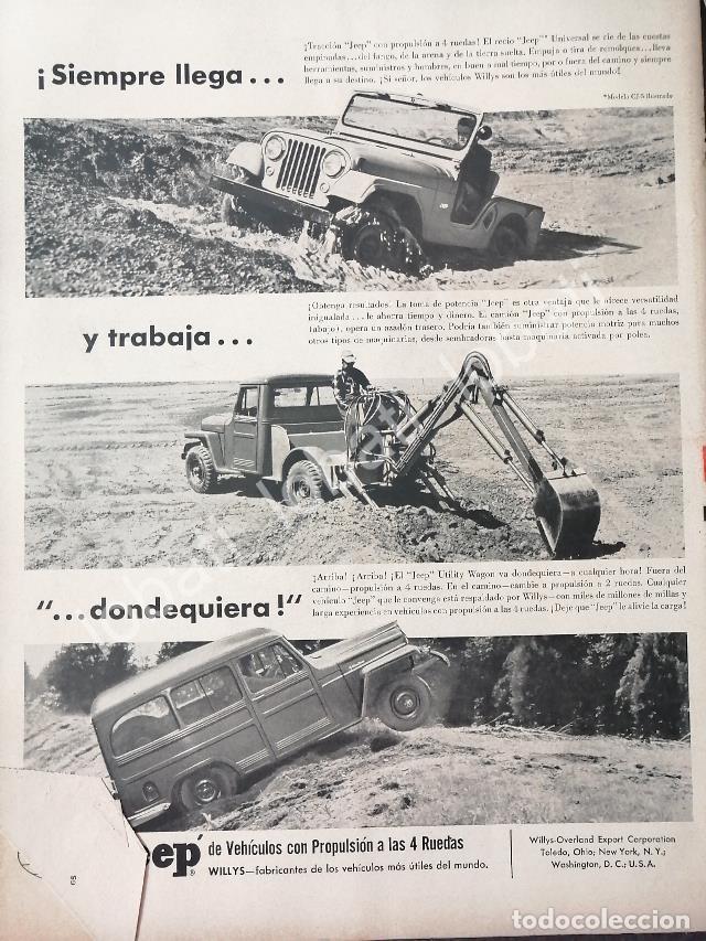 Collectionnisme d'affiches: CARTEL ANTIGUO ORIGINAL DE MINI CARTEL AUTOS JEEP 1957 / 704