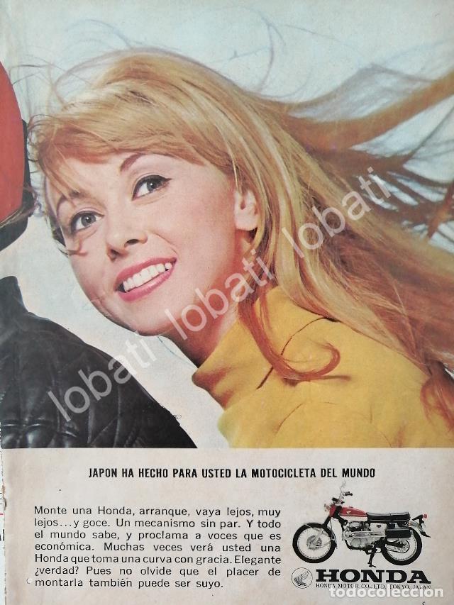 Collectionnisme d'affiches: CARTEL ANTIGUO ORIGINAL DE MOTOCICLETAS HONDA CLASICA 1970s