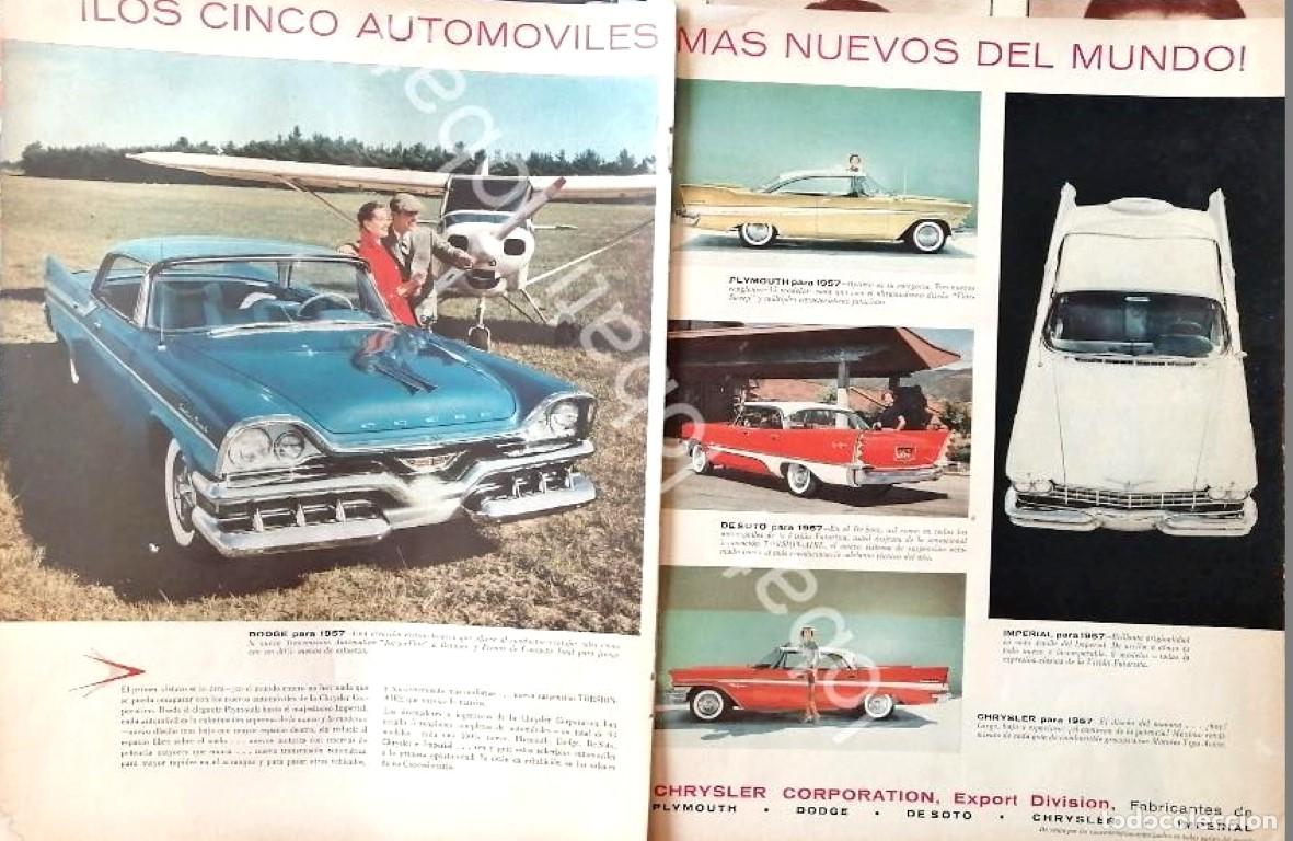 Coleccionismo de carteles: CARTEL ANTIGUO ORIGINAL DE AUTOS CHRYSLER MODELOS DE 1957 /748