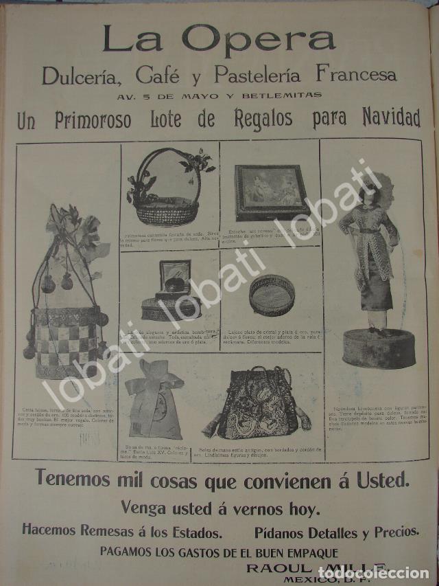 Collectionnisme d'affiches: CARTEL ANTIGUO ORIGINAL DE PASTELERIA Y DULCERIA LA OPERA 1911 /189 SUPER RARO