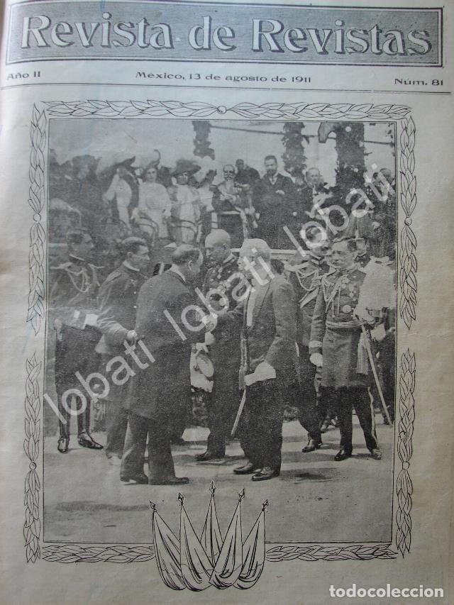 Collectionnisme d'affiches: PORTADA ANTIGUA ORIGINAL 1911 LEON DE LA BARRA Y MILITARES /PLT