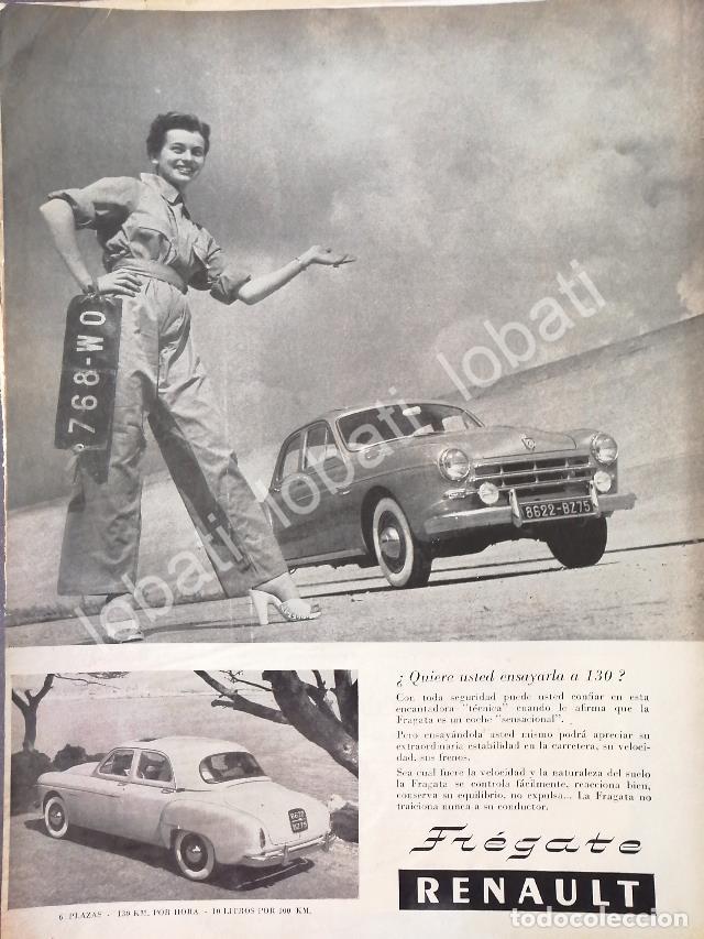 Coleccionismo de carteles: CARTEL ANTIGUO ORIGINAL DE AUTOS. RENAULT FREGATE (FRAGATA) 1953 / 777