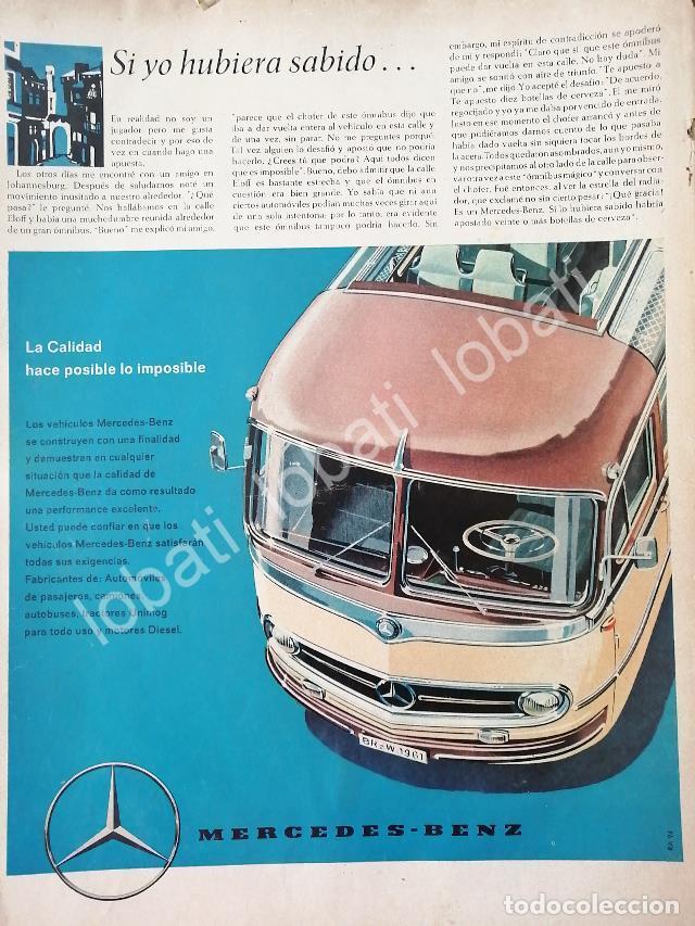 Collectionnisme d'affiches: CARTEL ANTIGUO ORIGINAL DE AUTOS CAMIONES MERDEDES BENZ 1961/ 785