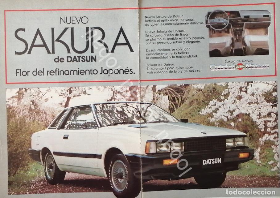 Coleccionismo de carteles: CARTEL ANTIGUO ORIGINAL DE AUTOS NISSAN DATSUN SAKURA 1983 / 790