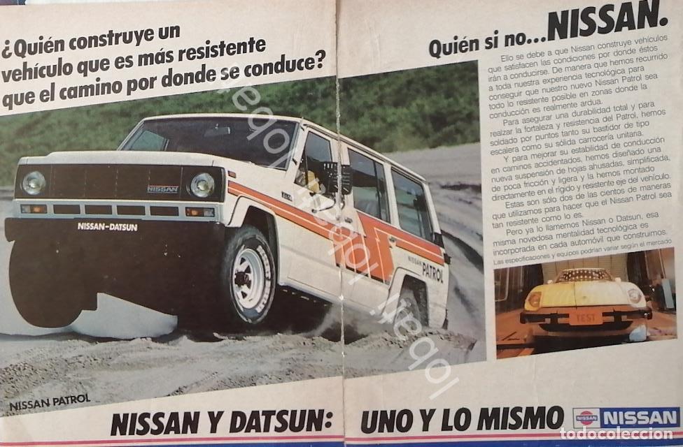 Coleccionismo de carteles: CARTEL ANTIGUO ORIGINAL DE AUTOS CAMIONETA NISSAN PATROL 1983 / 788
