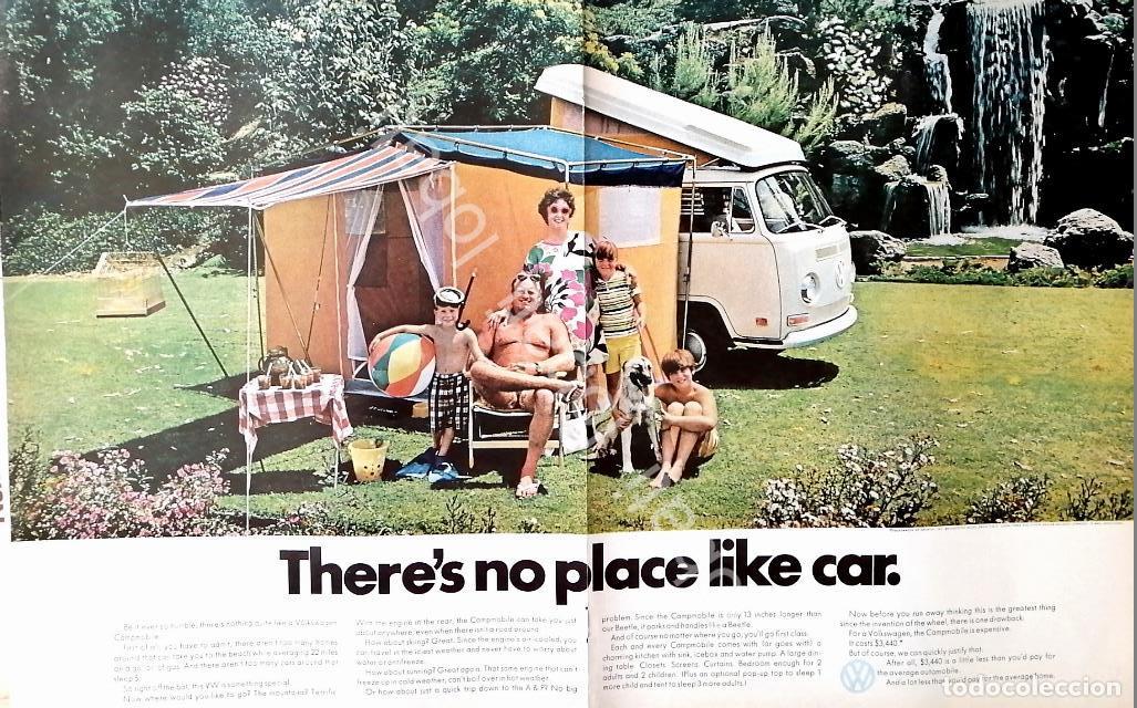 Collectionnisme d'affiches: CARTEL ANTIGUO ORIGINAL DE AUTOS VOLKSWAGEN COMBI 1970/ 812 VW