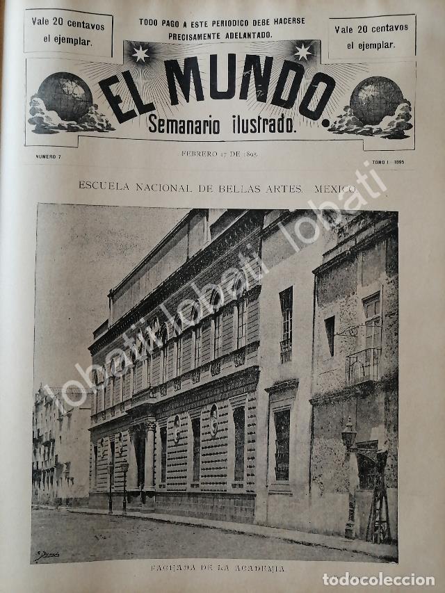 Collectionnisme d'affiches: PORTADA ANTIGUA ORIGINAL 1895 ACADEMIA DE SAN CARLOS /LDM