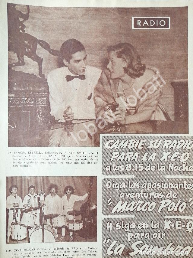 Poster collecting: CARTEL ANTIGUO ORIGINAL DE LOS XOCHIMILCAS EN RADIO DIFUSORA XEQ, 1952 /44 /FEP