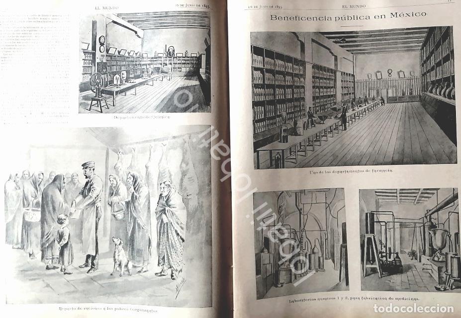 Poster collecting: CARTEL ANTIGUO ORIGINAL DE LA BENEFICIENCIA PUBLICA EN MEXICO 1895