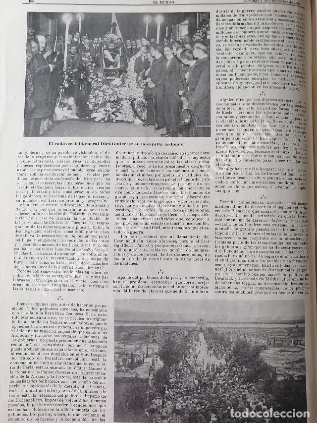Sammeln von Plakaten: CARTEL ANTIGUO ORIGINAL DE FUNERAL DEL GENERAL. CARLOS DIEZ GUTIERREZ & MAS NOTAS 1898 / PLT MLT