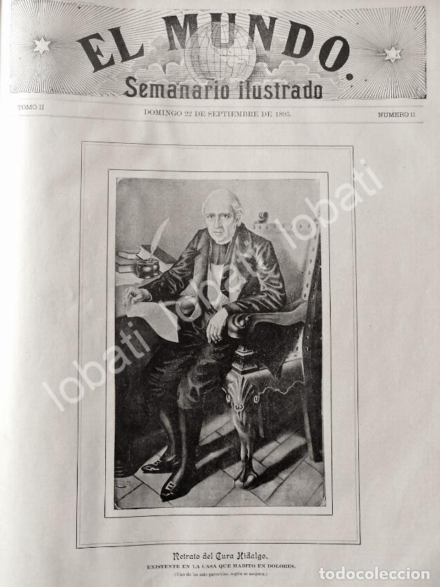 Sammeln von Plakaten: PORTADA ANTIGUA ORIGINAL 1895 MIGUEL HIDALGO