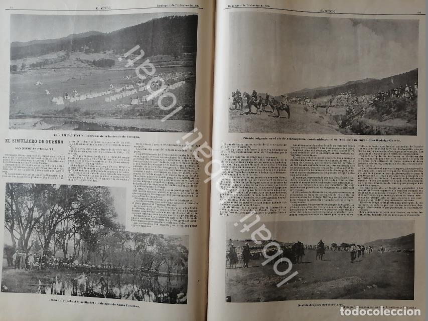 Sammeln von Plakaten: CARTEL ANTIGUO ORIGINAL DE EJERCICIOS MILITARES HACIENDA SAN NICOLAS PERALTA Y OTRAS 1898 / MLT