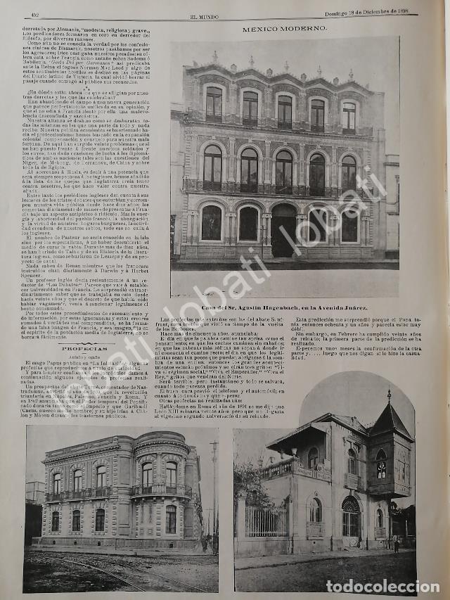 Sammeln von Plakaten: CARTEL ANTIGUO ORIGINAL DE CASAS DE AGUSTIN HAGENBACH, ALFONSO LANCASTER Y MAS 1898 / ASM LDM