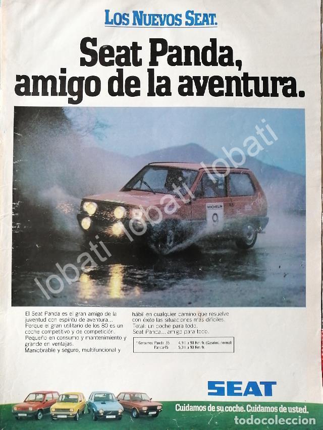 Sammeln von Plakaten: CARTEL ANTIGUO ORIGINAL DE AUTOS SEAT PANDA 1981 / 845
