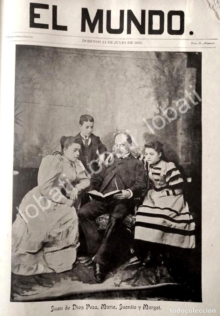 Sammeln von Plakaten: PORTADA ANTIGUA ORIGINAL 1895 JUAN DE DIOS PEZA Y SU FAMILIA /FEP