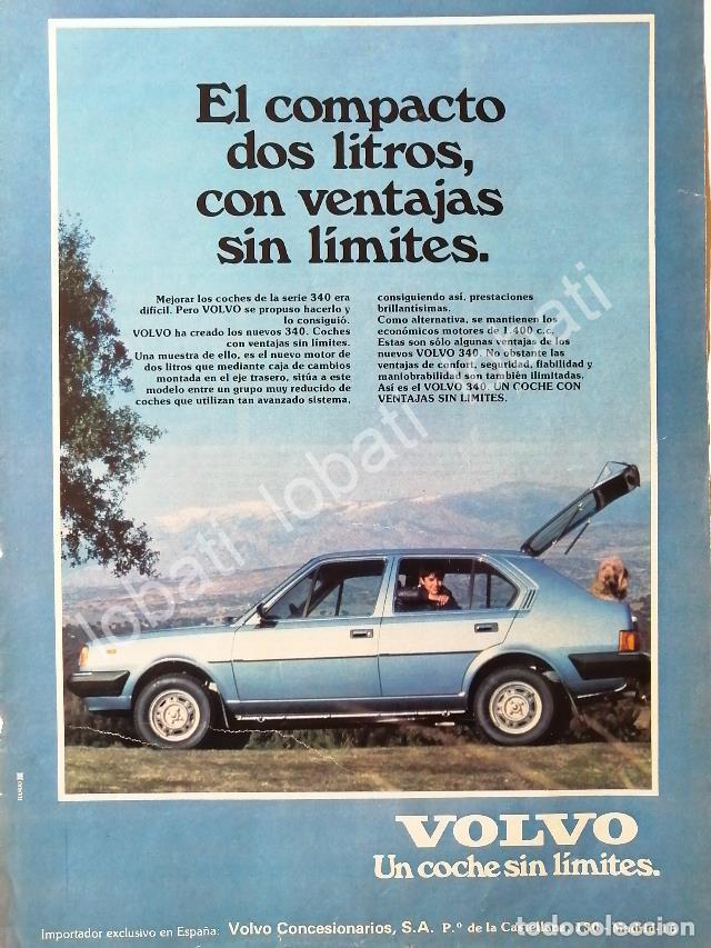 Coleccionismo de carteles: CARTEL ANTIGUO ORIGINAL DE AUTOS VOLVO SERIE 340 1991 /892
