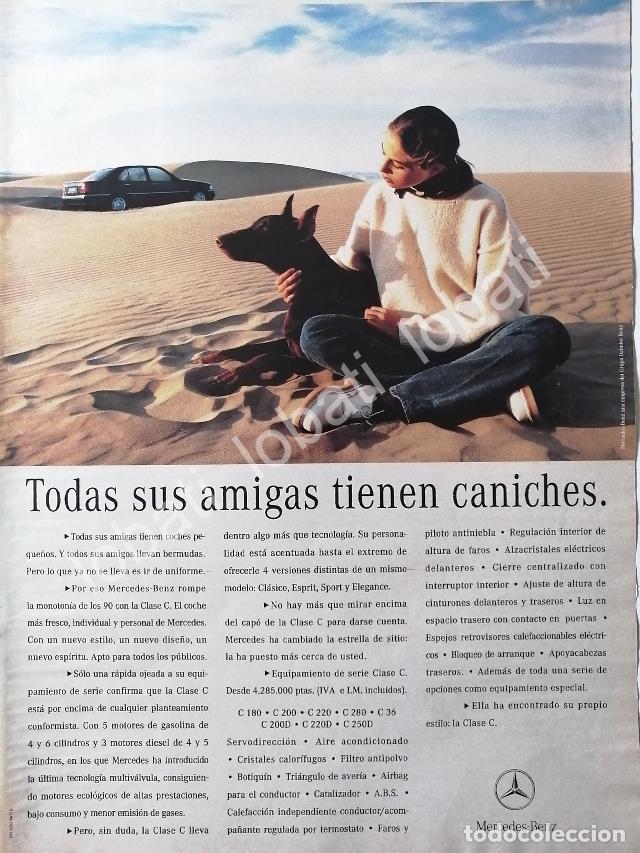 Coleccionismo de carteles: CARTEL ANTIGUO ORIGINAL DE DE AUTOS MERCEDES BENZ CLASE C. 1994 /891