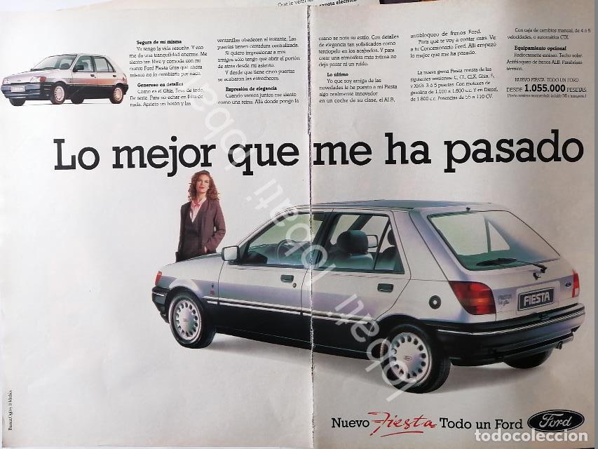 Coleccionismo de carteles: CARTEL ANTIGUO ORIGINAL DE AUTOS FORD FIESTA 1992 /903