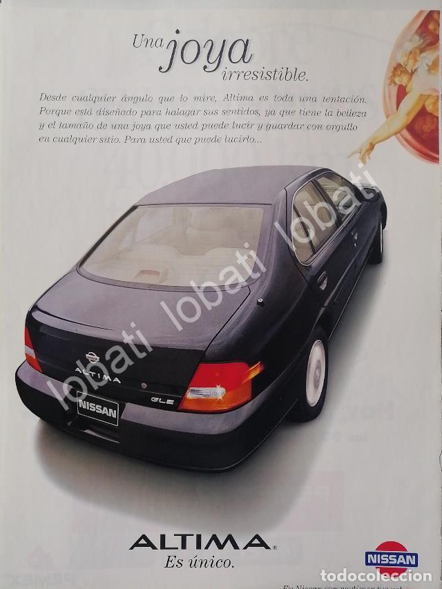 Coleccionismo de carteles: CARTEL ANTIGUO ORIGINAL DE AUTOS NISSAN ALTIMA GLE 1998 /938