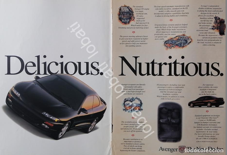 Coleccionismo de carteles: CARTEL ANTIGUO ORIGINAL DE AUTOS CHRYSLER DODGE AVENGER 1996 /948